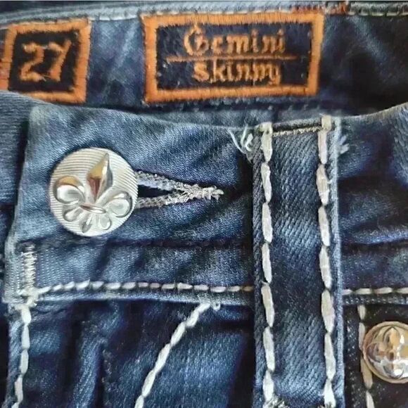 Rock Revival Gemini Skinny Jeans Size 27 - Picture 12 of 12